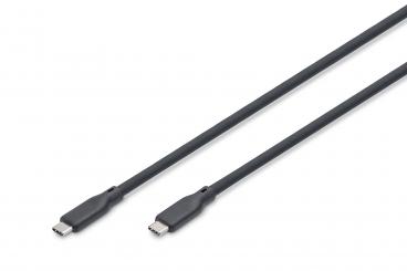 USB Silikon Kabel, USB 3.2 Gen1, USB 5Gbps, 2m, schwarz 
