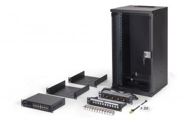 Netzwerk-Set SOHO Pro, 254 mm (10") - 12HE, 315 x 300 mm (B x T) 