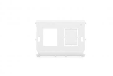 Einsatz für Datenanschlussdose für Keystone Module, IP44, Aufputz mit Klappdeckel 