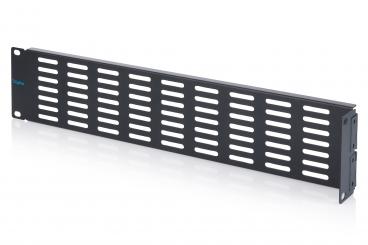 Blindabdeckung mit Lüftungsgitter und Scharnier für 482,6 mm (19")-Schränke 