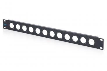 1HE Rackblende für 12 x D-Type Module 