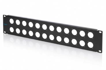 2HE Rackblende für 24 x D-Type Module 